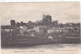 85. SAINT HILAIRE DE TALMONT. CPA. LE CHATEAU. LE BOURG - Talmont Saint Hilaire