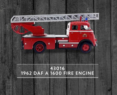 DAF A 1600 - Pompiers - 1962 - Lucky Die Cast - Trucks