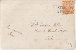 NOODSTEMPEL : PK PZ (B)135 AFGESTEMPELD MET GRIFFE "STROMBEEK - / BEVER3 - Fortune Cancels (1919)