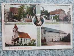 AK Großweitzschen Grossweitzschen Mit Gasthof Schule Kirche Oberförsterei Bei Döbeln Ostrau Mügeln Leisnig Hartha 1910 - Doebeln