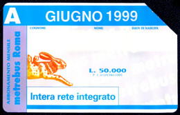 G 1004 C&C 3046 SCHEDA TELEFONICA USATA BIS GIUGNO 1999 - Públicas Temáticas