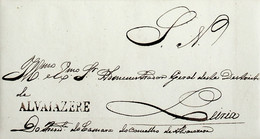 1841 Portugal Pré-Filatelia AVZ 2 «ALVAIAZARE» Preto - ...-1853 Prephilately