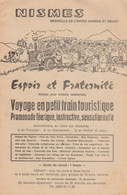 Nismes- Dépliant Touristique - Voyage En Petit Train Touristique ... Années 60 ( Voir Scans, Tous Visibles ) - Viroinval