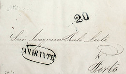 1843 Portugal Pré-Filatelia AMT 4 «AMARANTE» Azul - ...-1853 Prephilately