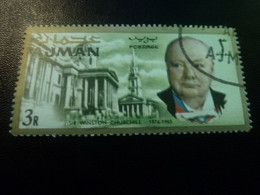 Sir Wiston Churchill (1865-1965) Homme D'état - 3r - Postage - Multicolore - Oblitéré - Année 1966 - - Sir Winston Churchill