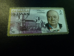 Sir Wiston Churchill (1865-1965) Homme D'état - 5r - Postage - Multicolore - Oblitéré - Année 1966 - - Sir Winston Churchill