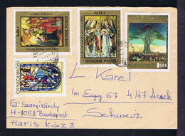 Sp7776 HUNGARY Verres Vitraux Arts Mag Kings Paintings Peinture Presepe Musical Angels Mailed - Verres & Vitraux