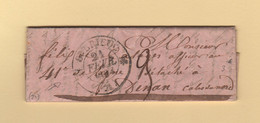 St Brieuc - 21 - Cotes Du Nord - 21 Fevr 1834 - Lettre Adressee A Un Officier à Dinan - 1801-1848: Précurseurs XIX