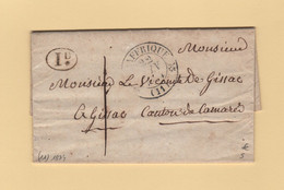 St Affrique - 11 - Aveyron - 22 Janvier 1834 - Decime Rural - 1801-1848: Voorlopers XIX