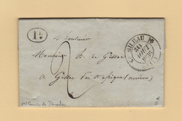 Milhau - 11 - Aveyron - 30 Aout 1836 - Courrier De Dourdou - Decime Rural - 1801-1848: Precursores XIX