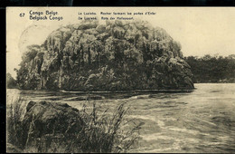 Carte Obl.  N° 43. Vue: 67: Le Lualaba - Rocher Formant Les Portes De L'Enfer - Obl. THYSVILLE 1919 - Entiers Postaux