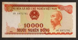 Viet Nam Vietnam 10000 10,000 Dong UNC Banknote Note 1993 - Pick # 115 / 02 Photos - Vietnam