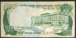 South Viet Nam Vietnam 100 Dong Buffalo VF Banknote Note 1972 - Pick # 31 / 02 Photos - Vietnam