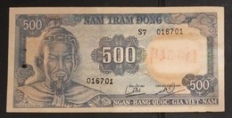 South Viet Nam Vietnam 500 Dong Tran Hung Dao Faked Banknote Note 1966 - Pick # 23 / 02 Photos - Vietnam