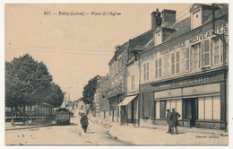 CPA - PATAY (Loiret) - Place De L'Eglise (Chapellerie SICOT-MENARD) - Other & Unclassified