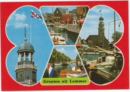 Groeten Uit Lemmer - O.a. Tjalk 'Hindeloopen' - (Friesland, Holland) - Lemmer