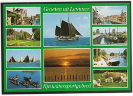 Groeten Uit Lemmer - Fijn Watersportgebied - (Friesland, Holland) - Lemmer