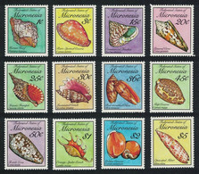 Micronesia 1989 -90 MiNr. 142 - 153  Mikronesien Marine Life Shells 12v  MNH** 25,00 € - Marshall