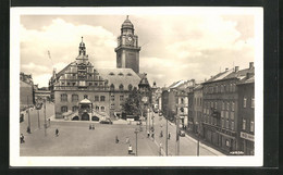 AK Plauen Im Vogtland, Blick Zum Rathaus - Vogtland