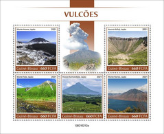 2021/07- GUINEA BISSAU -  VOLCANOES        5V   MNH ** - Volcanos