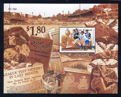 New Zealand 1995. The 100th Anniversary Of The Rugby League - Mini Sheet - MINT - Nuovi