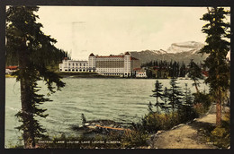 Chateau Lake Louise Alberta VIAGGIATA 1930 Francobollo Asportato CODICE C.3249 - Lac Louise