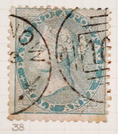 Half Anna Stamp India 1856 1864 No Wmk Watermark - 1854 Compagnia Inglese Delle Indie