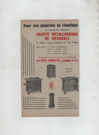 Coste Caumartin Lacanche Société Métallurgique De Grenoble 1933 Chauffage Sanitaire Plomberie Zinguerie  Ardin - Werbung