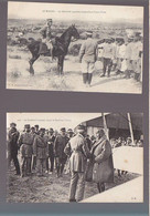 Maroc / Lot De 2 CP / Militaire / Lyaurey Reçoit Pétain, Général Lyautey Inspectant Oued Ifran - Other