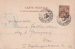 MONACO 1901 CARTE POSTALE DE MONTE CARLO - Covers & Documents