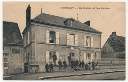 CPA - SEMBLAY (Nièvre) - La Mairie Et Les écoles - Other & Unclassified