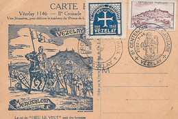 VEZELAY ( 89 ) - 1946 - 8eme Centenaire Des Croisades  ( C.P.S.M. , Gd - Ft ) - Inauguraciones