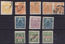 HG 88 - HONGRIE Lot De 11 Val. Obl. Timbres Pour Journaux Dont Paire Non-dentelée - Periódicos