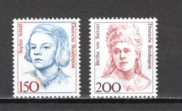 ALLEMAGNE FEDRALE   N° 1329 + 1330    NEUFS SANS CHARNIERE COTE  7.00€    FEMME  ECRIVAIN PRIX NOBEL - Unused Stamps