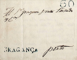 1835 Portugal Pré-Filatelia BGC 2 «BRAGANÇA» Azul - ...-1853 Prephilately