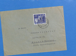 Saar 1957 Lettre De Merzig (G2615) - Briefe U. Dokumente