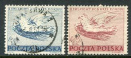 POLAND 1950 Peace Congress Used.  Michel 668-69 - Usati