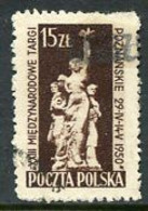 POLAND 1950 Currency Reform Handstamp On Poznan Fair, Used.  Michel 660 - Used Stamps