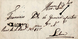 1845 Portugal Pré-Filatelia Celorico Da Beira CLB 2 «CELORICO» Sépia - ...-1853 Prephilately