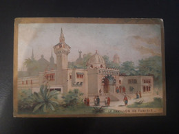Chromo Chocolats Grimault Illustration Exposition Coloniale..Le Pavillon De Tunisie. - Autres & Non Classés