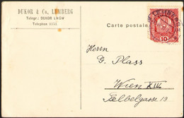 Poland Envelope 1918 Fi 20 (Mi188) Lemberg - Wiedeń - Lettres & Documents