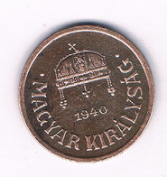 2 FILLER 1940   HONGARIJE /5877/ - Hongrie