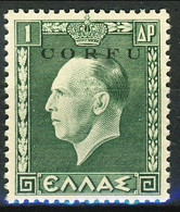 Occupazione Corfù 1941 Sass. N. 15 Dr. 1 Verde **MNH Cat. € 50 - Corfou