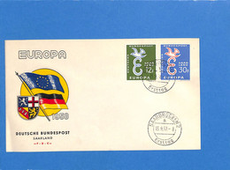 Saar 1958 FDC Europa De Saarbrücken    (G2627) - FDC