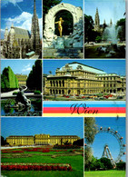 12697 - Wien - Stephansdom , Schönbrunn , Riesenrad , Staatsoper , Mehrbildkarte - Gelaufen 1994 - Stephansplatz