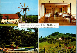 12761 - Steiermark - Eckberg , Gasthof Pension Ferlinz , Südsteirische Weinstraße , Klapotetz - Gelaufen 1970 - Leibnitz