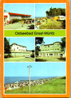 12786 - Deutschland - Graal Müritz , Ostseebad , Waldperle , Uhlenfluch , Camping , Mehrbildkarte - Gelaufen 1984 - Graal-Müritz