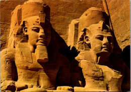 13107 - Ägypten - Abu Simbel , Rock Temple Of Ramses II - Gelaufen - Tempels Van Aboe Simbel