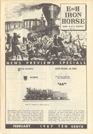 Catalogue E And H IRON HORSE 1967 February Digest GEM Tyco AHM Rivarossi - Inglés