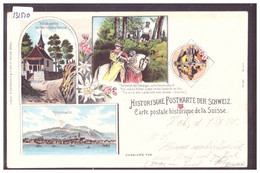 HISTORISCHE POSTKARTE DER SCHWEIZ - CARTE HISTORIQUE DE LA SUISSE - LITHO - TB - Risch-Rotkreuz